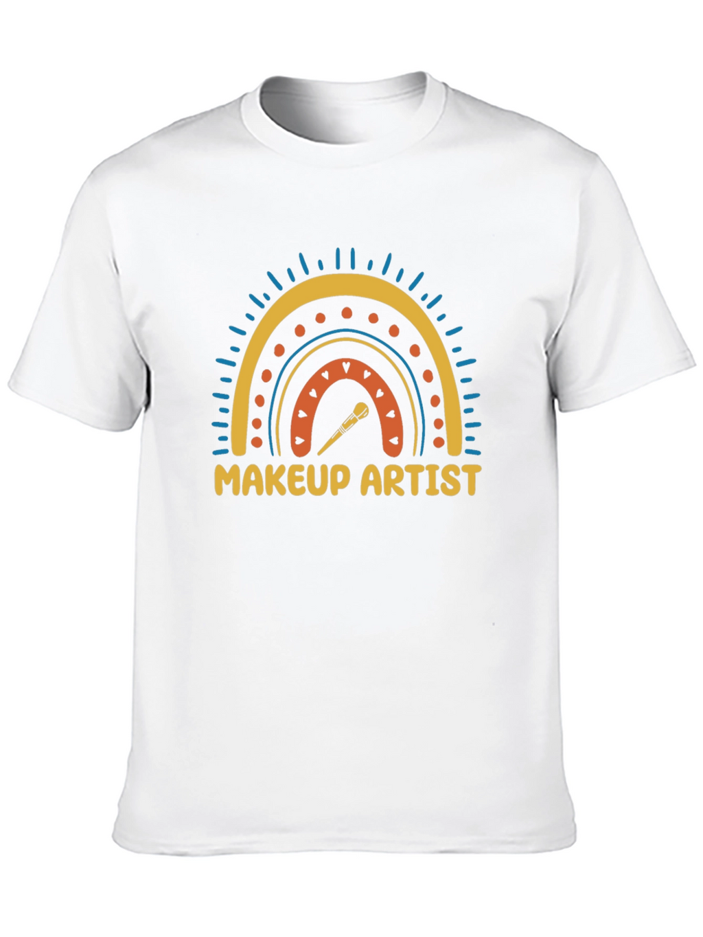 Makeup Artist Rainbow Graphic T-Shirt