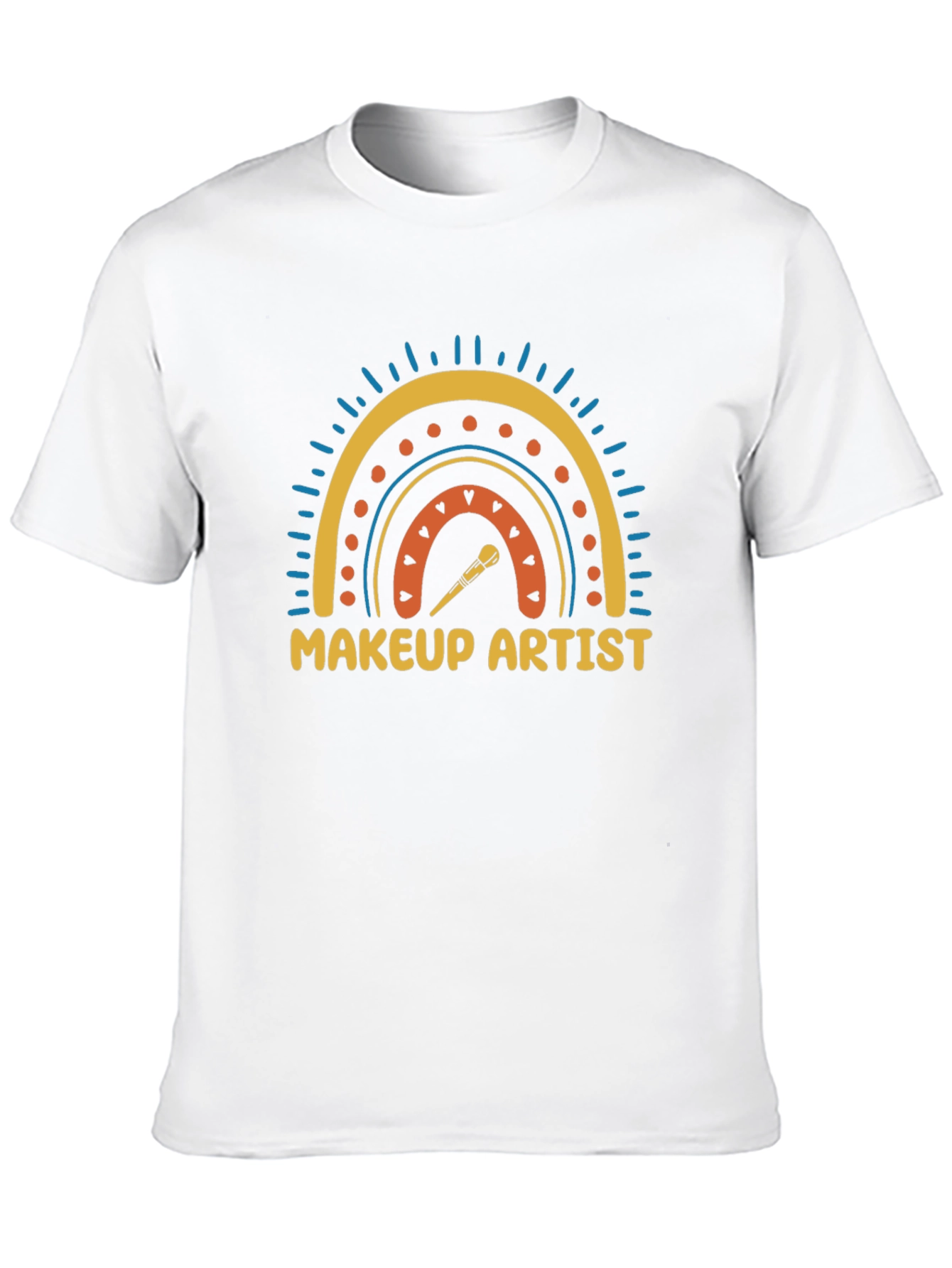 Makeup Artist Rainbow Graphic T-Shirt