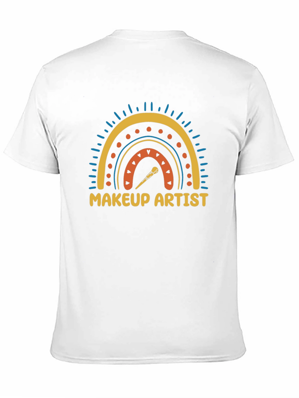 Makeup Artist Rainbow Graphic T-Shirt