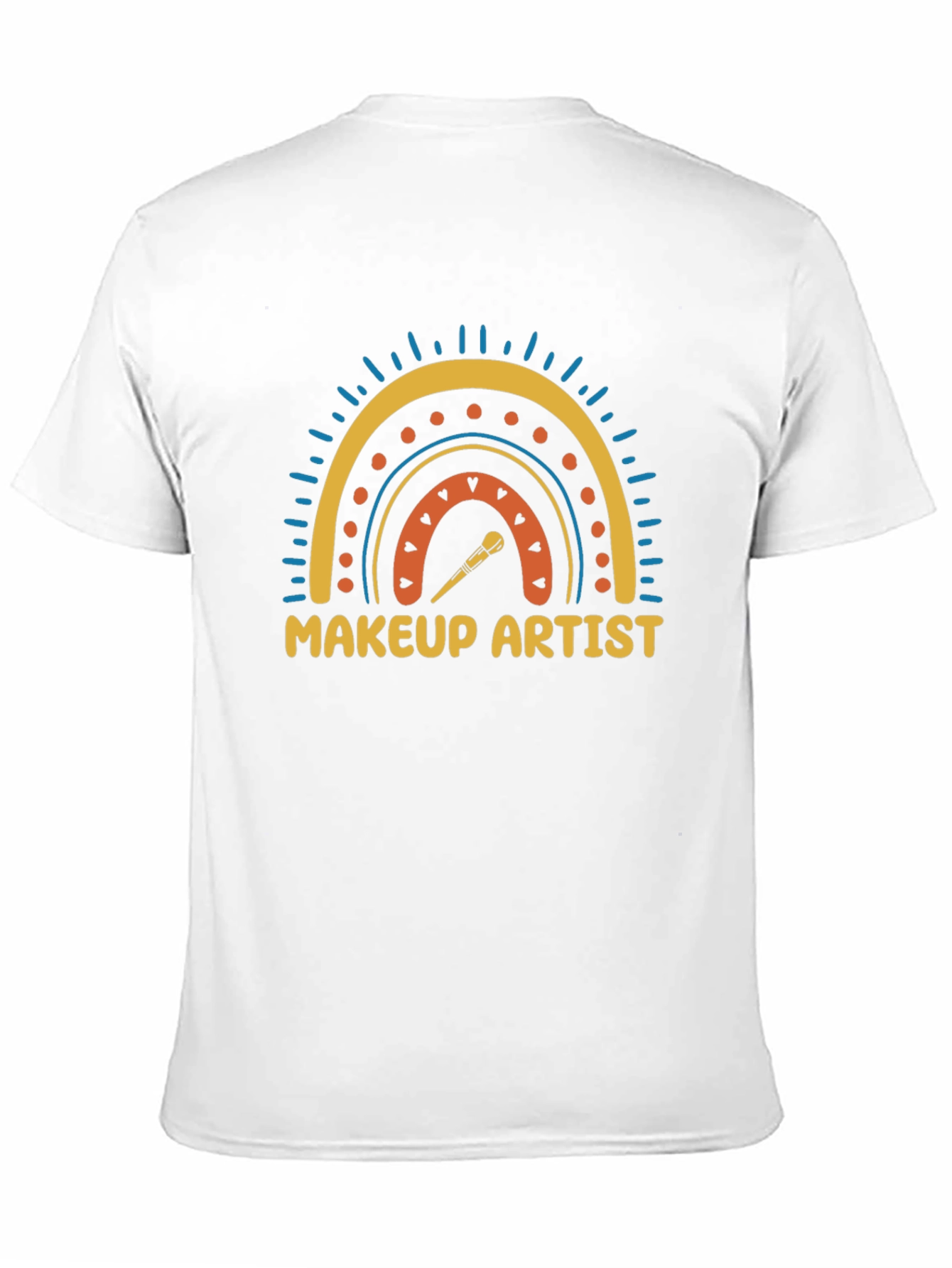 Makeup Artist Rainbow Graphic T-Shirt