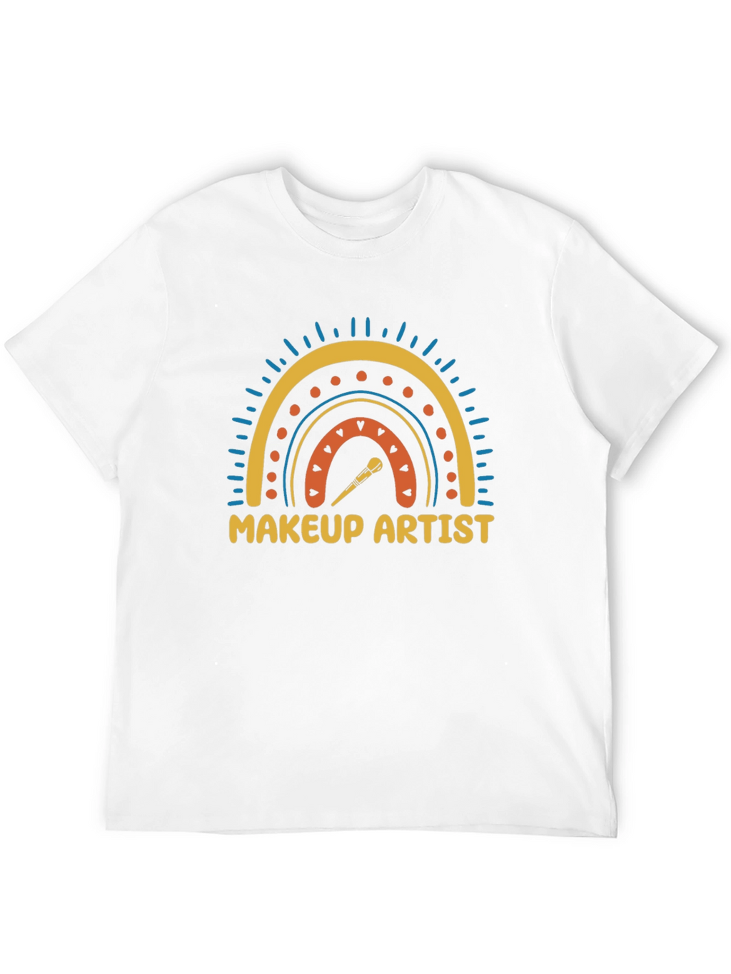 Makeup Artist Rainbow Graphic T-Shirt