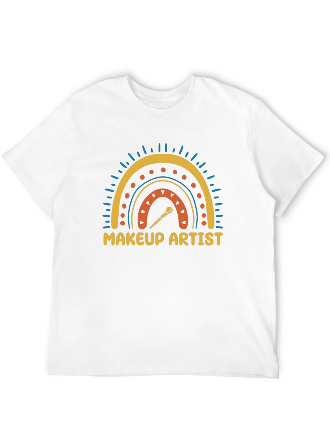 Makeup Artist Rainbow Graphic T-Shirt