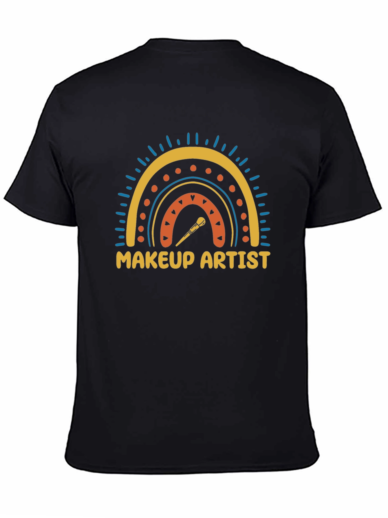 Makeup Artist Rainbow Graphic T-Shirt