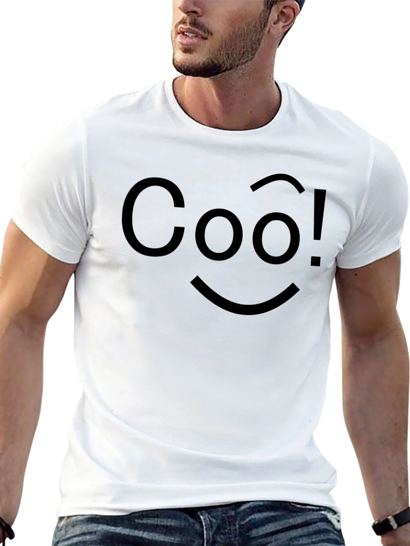 Cool! Graphic Tee - Black Cotton T-Shirt
