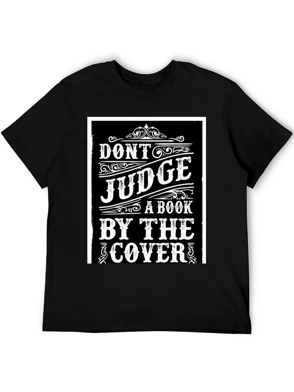 Dont Judge a Book T-Shirt - Black Graphic Tee