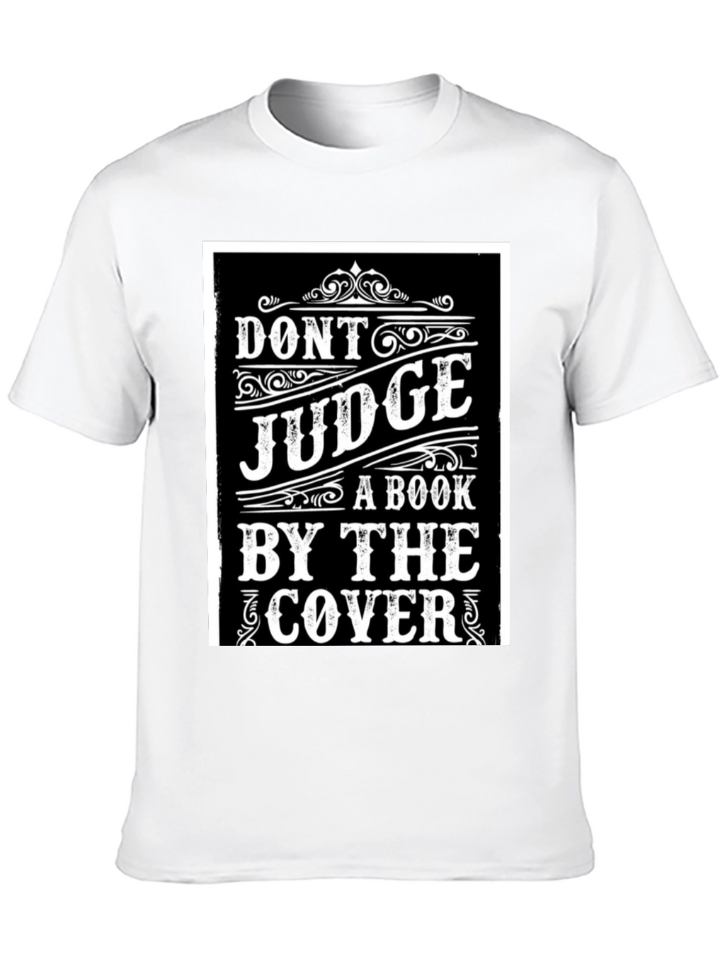 Dont Judge a Book T-Shirt - Black Graphic Tee