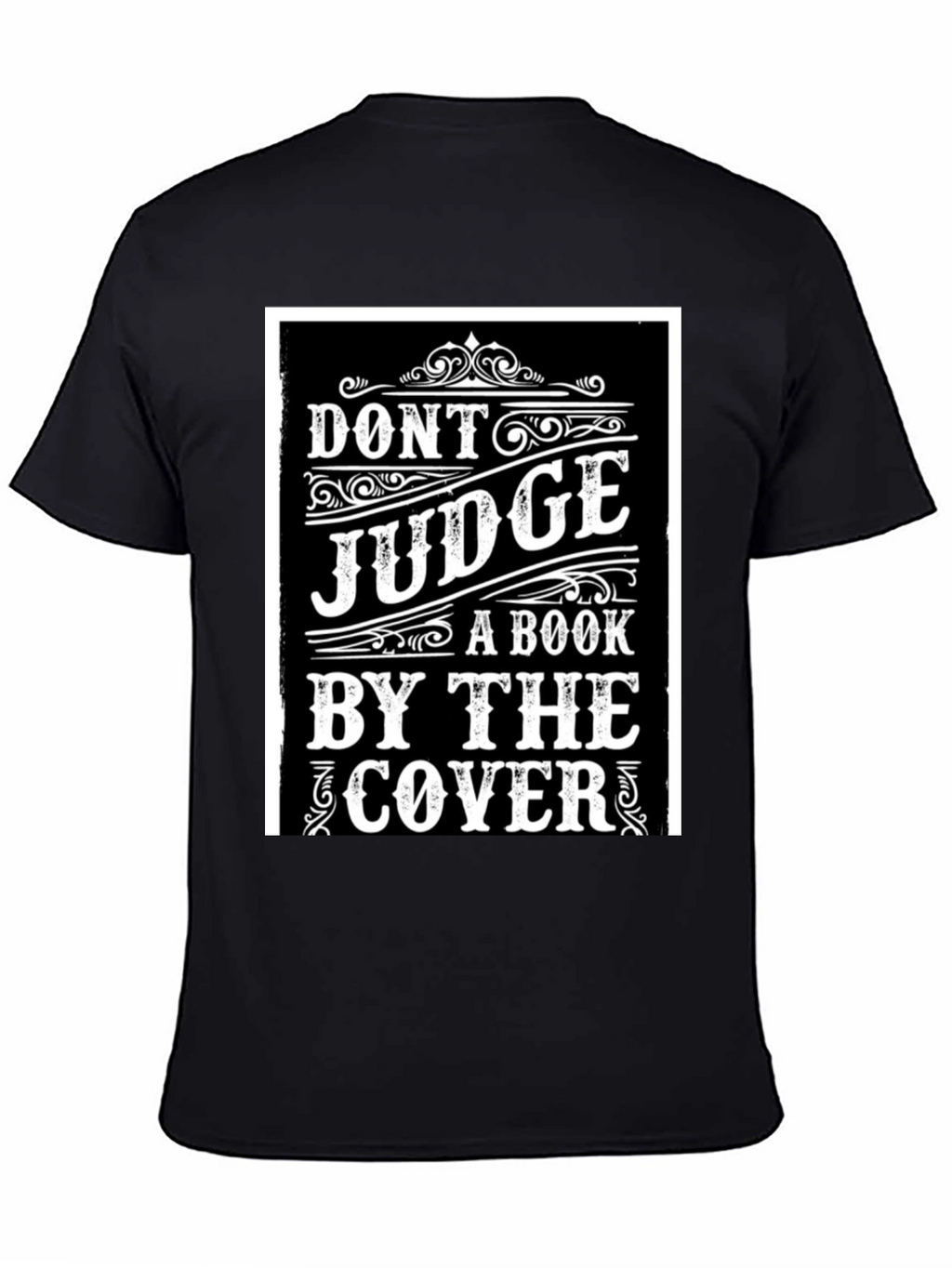 Dont Judge a Book T-Shirt - Black Graphic Tee