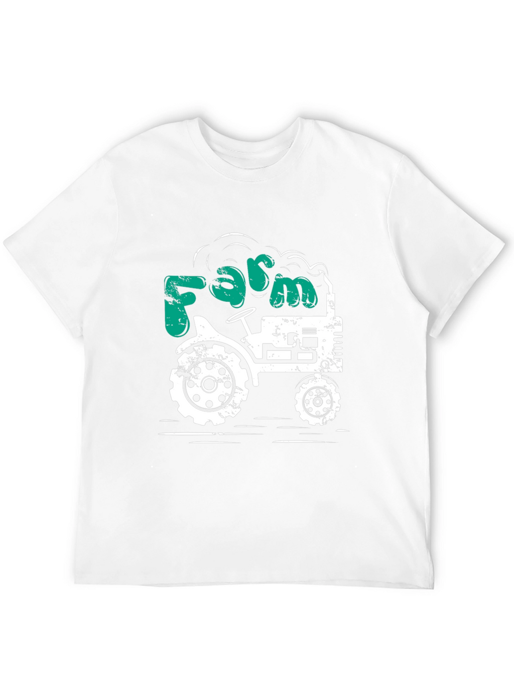 Farm Tractor Graphic Tee - Mens Black T-Shirt