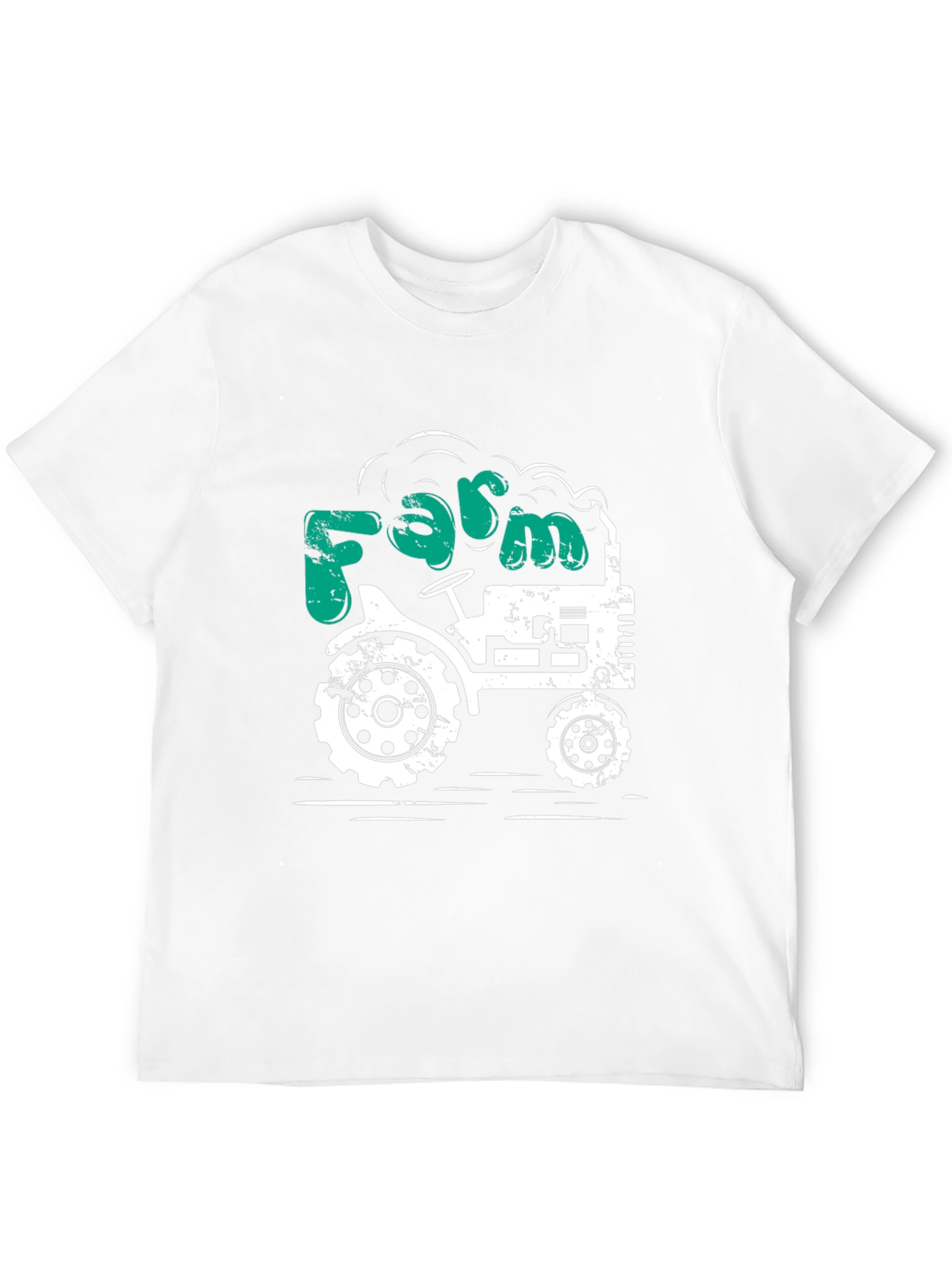 Farm Tractor Graphic Tee - Mens Black T-Shirt