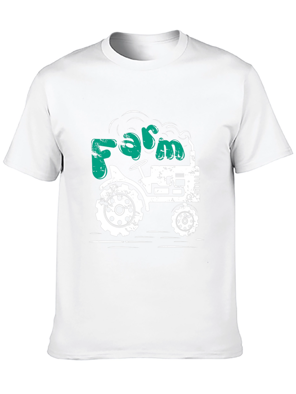 Farm Tractor Graphic Tee - Mens Black T-Shirt