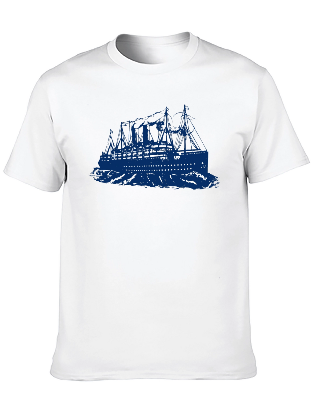 Titanic Graphic T-Shirt - Retro Ocean Liner Tee