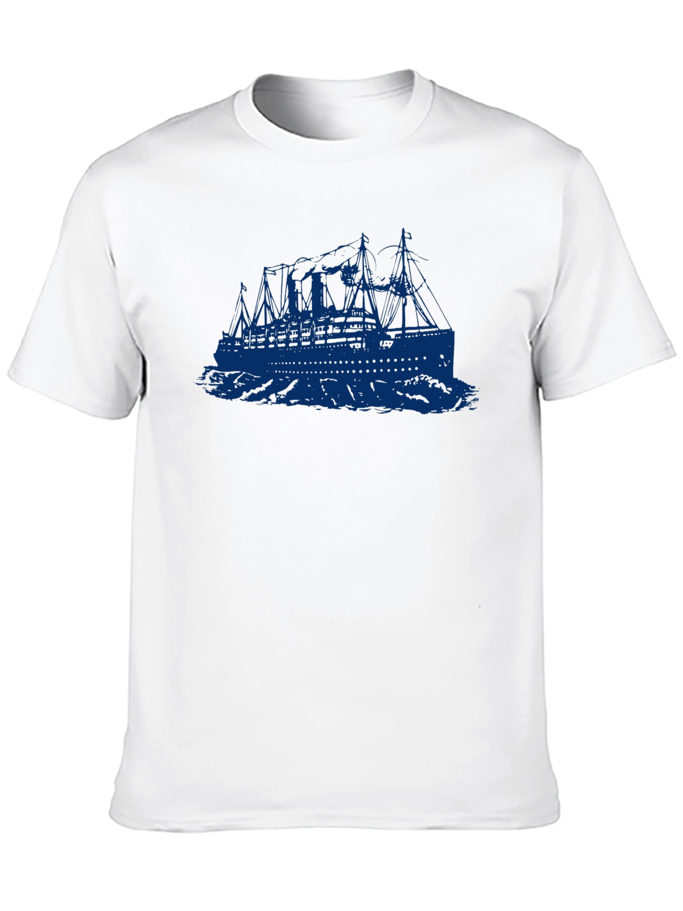 Titanic Graphic T-Shirt - Retro Ocean Liner Tee
