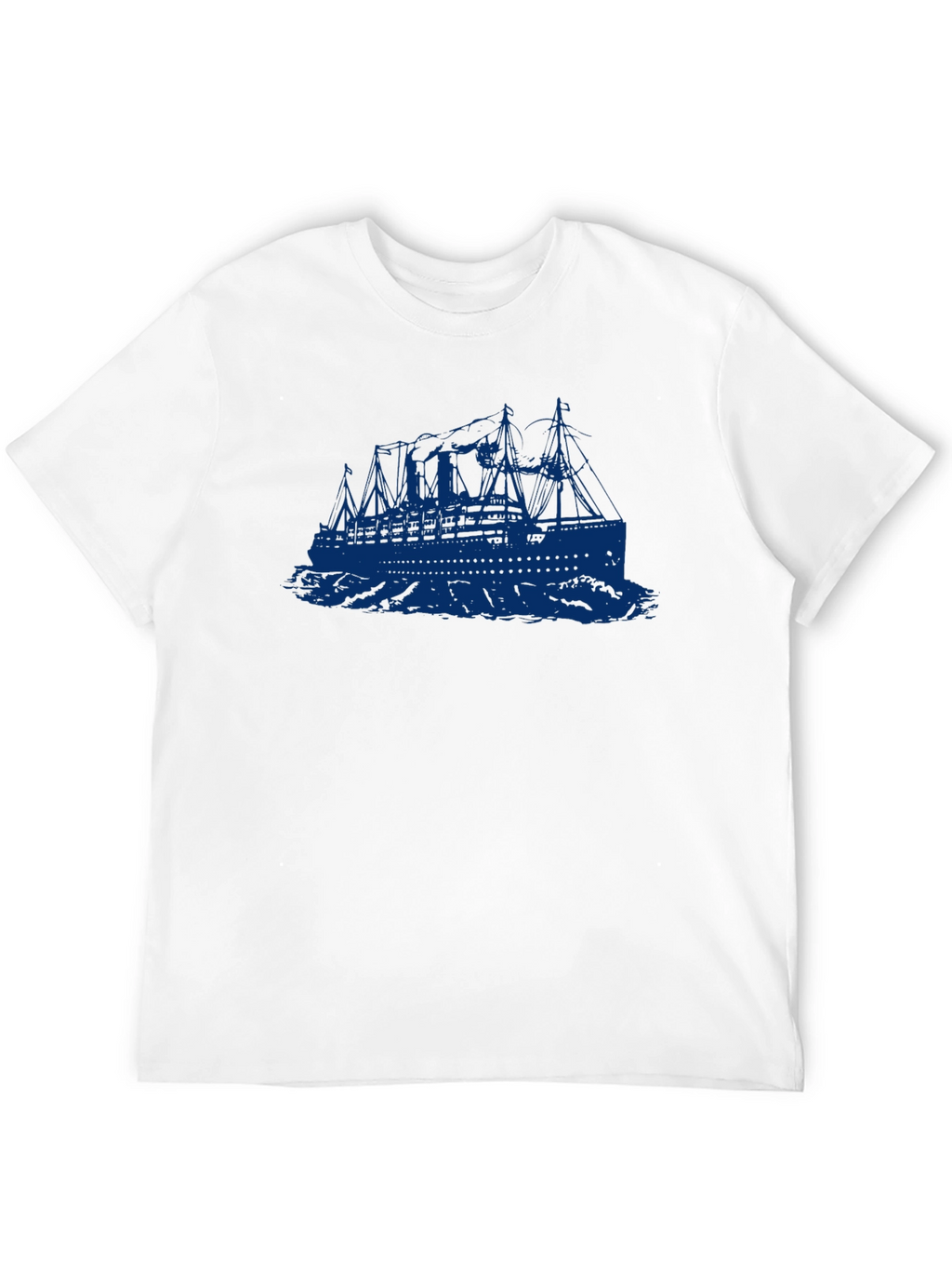 Titanic Graphic T-Shirt - Retro Ocean Liner Tee