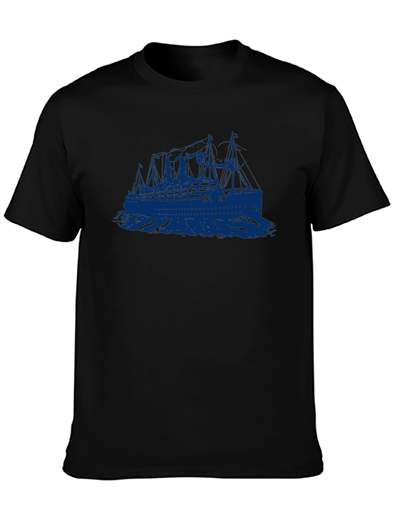 Titanic Graphic T-Shirt - Retro Ocean Liner Tee