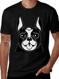 Boston Terrier Graphic Tee - Cute Dog Lover Shirt