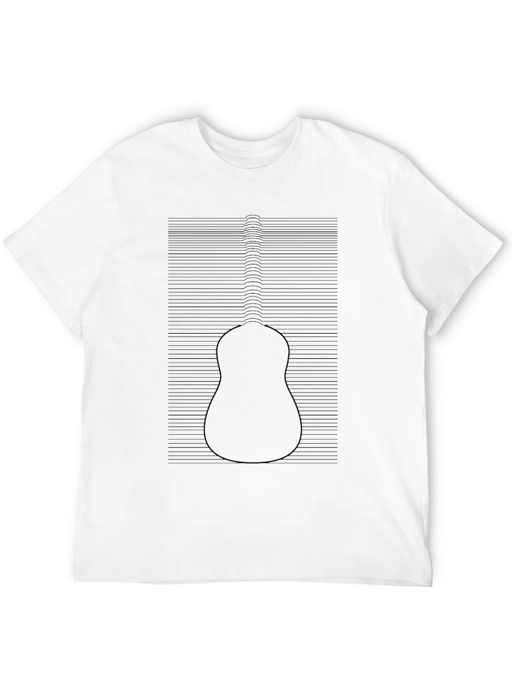 Guitar Illusion Black T-Shirt
