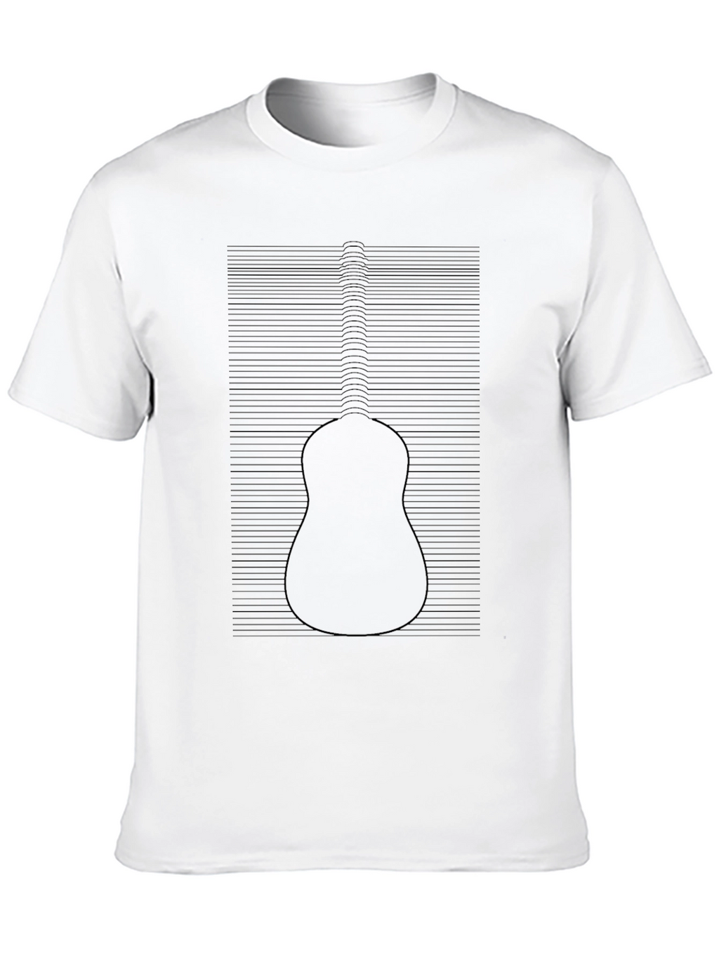 Guitar Illusion Black T-Shirt