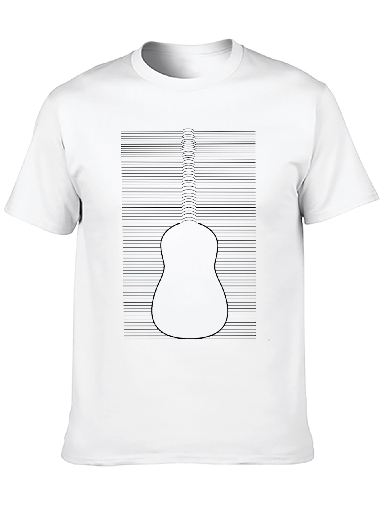 Guitar Illusion Black T-Shirt