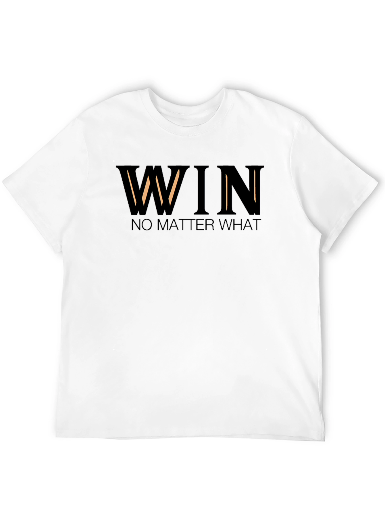 Win No Matter What - Mens Black Graphic T-Shirt