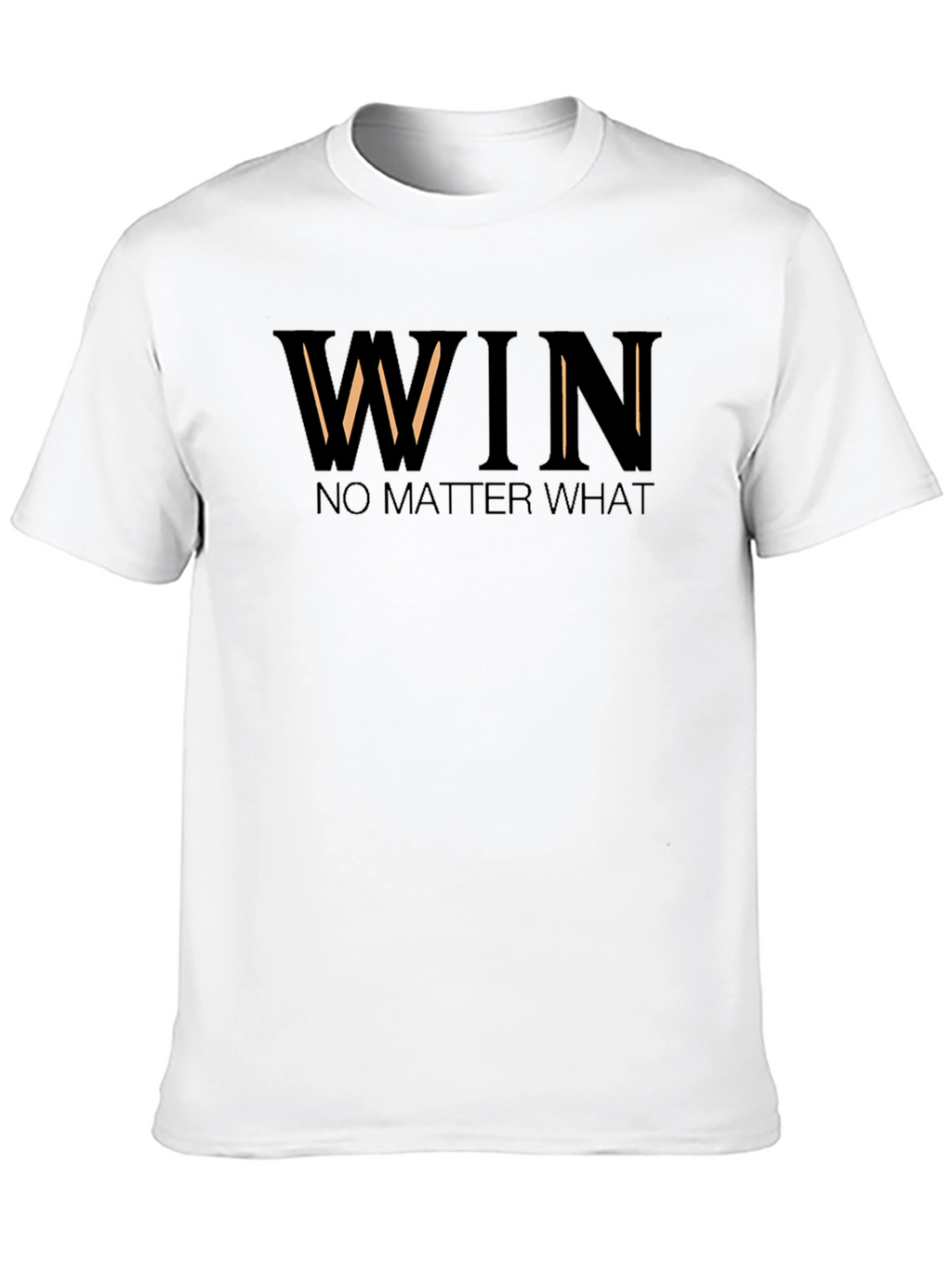 Win No Matter What - Mens Black Graphic T-Shirt