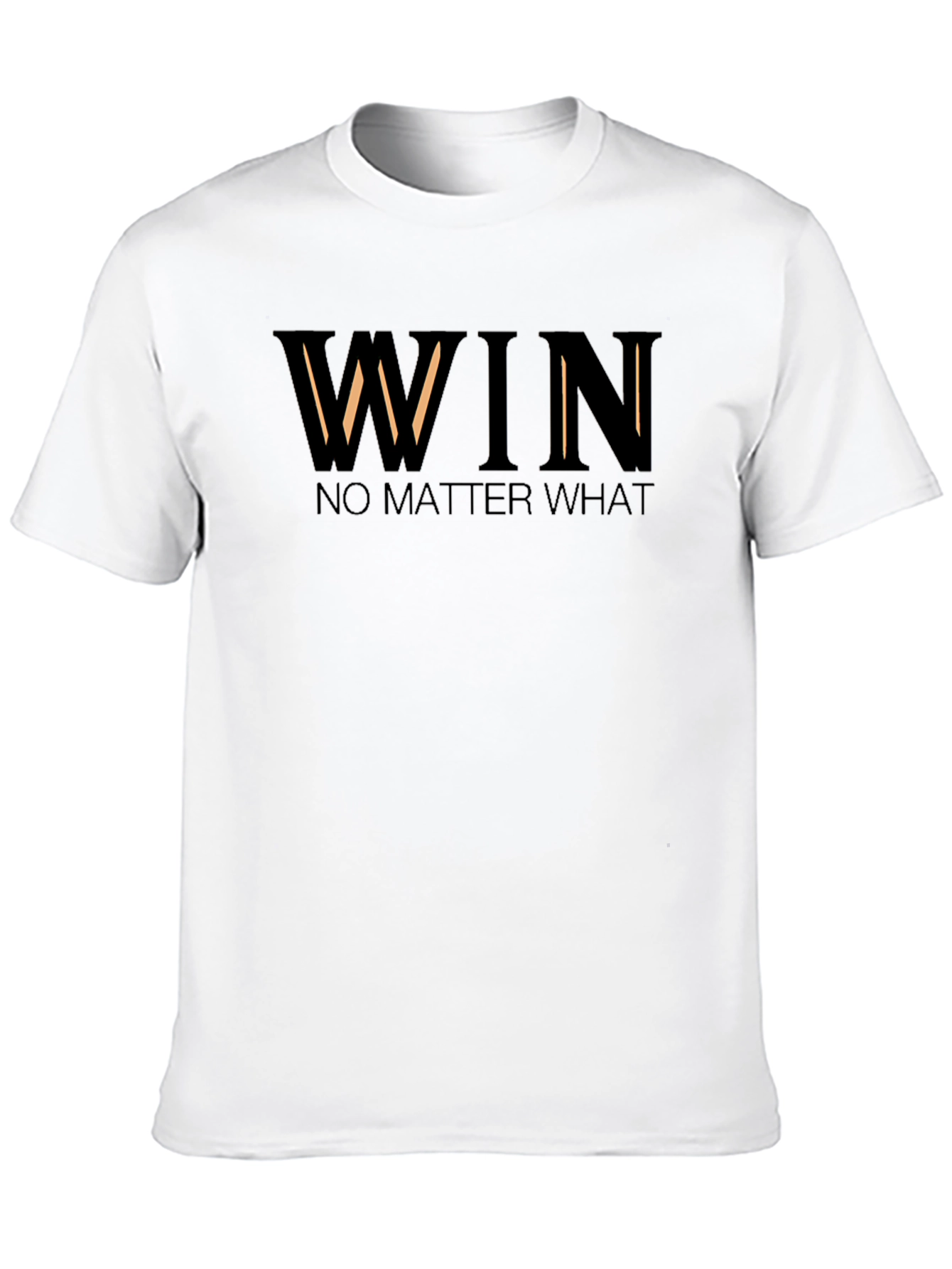 Win No Matter What - Mens Black Graphic T-Shirt