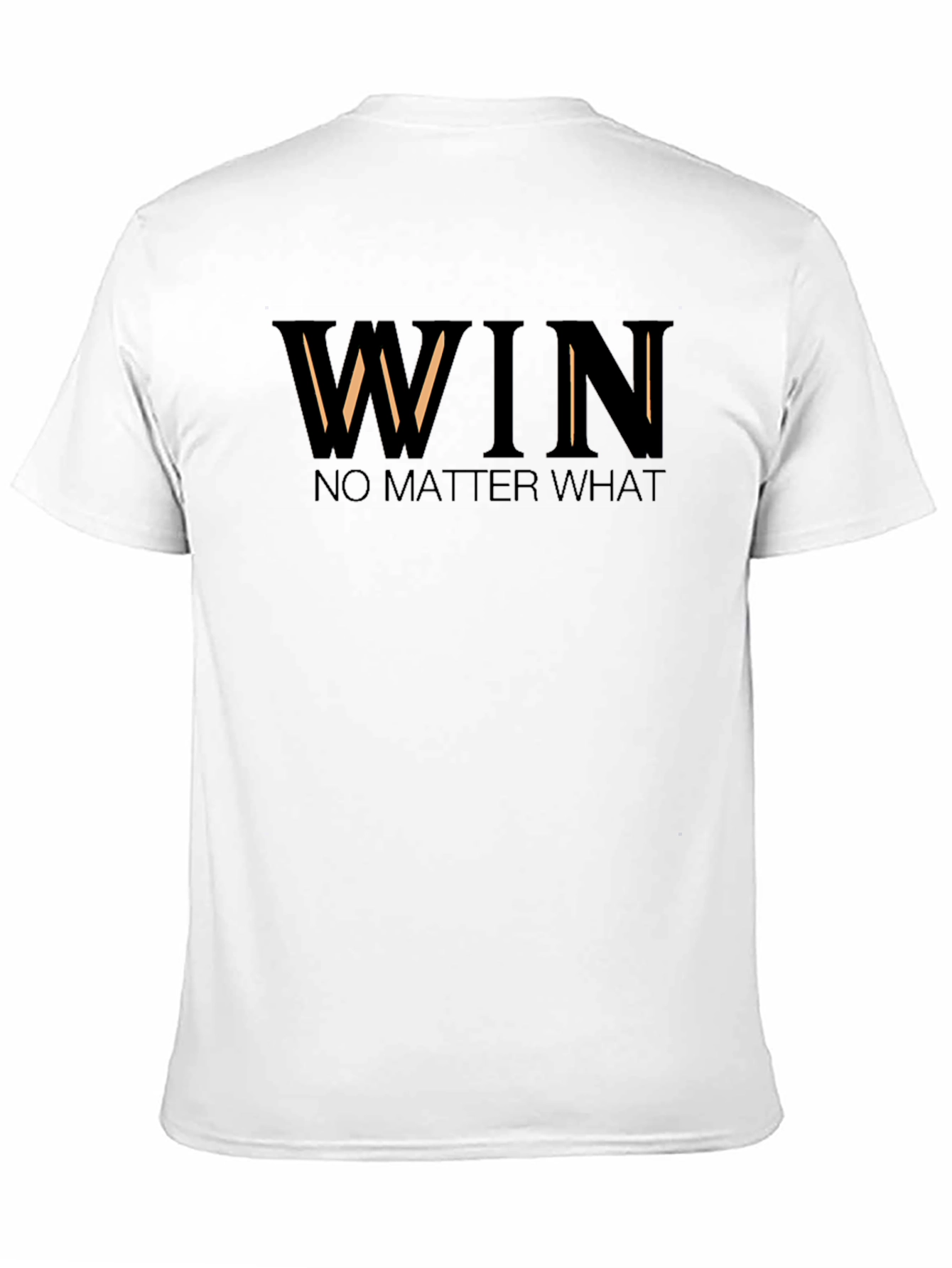 Win No Matter What - Mens Black Graphic T-Shirt