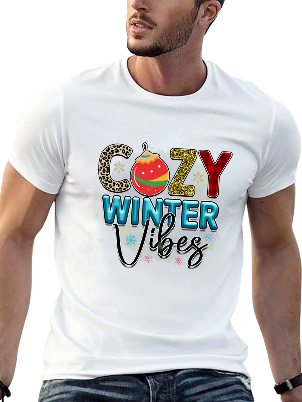 Cozy Winter Vibes Graphic T-Shirt