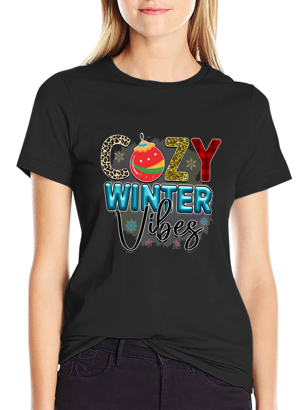 Cozy Winter Vibes Graphic T-Shirt