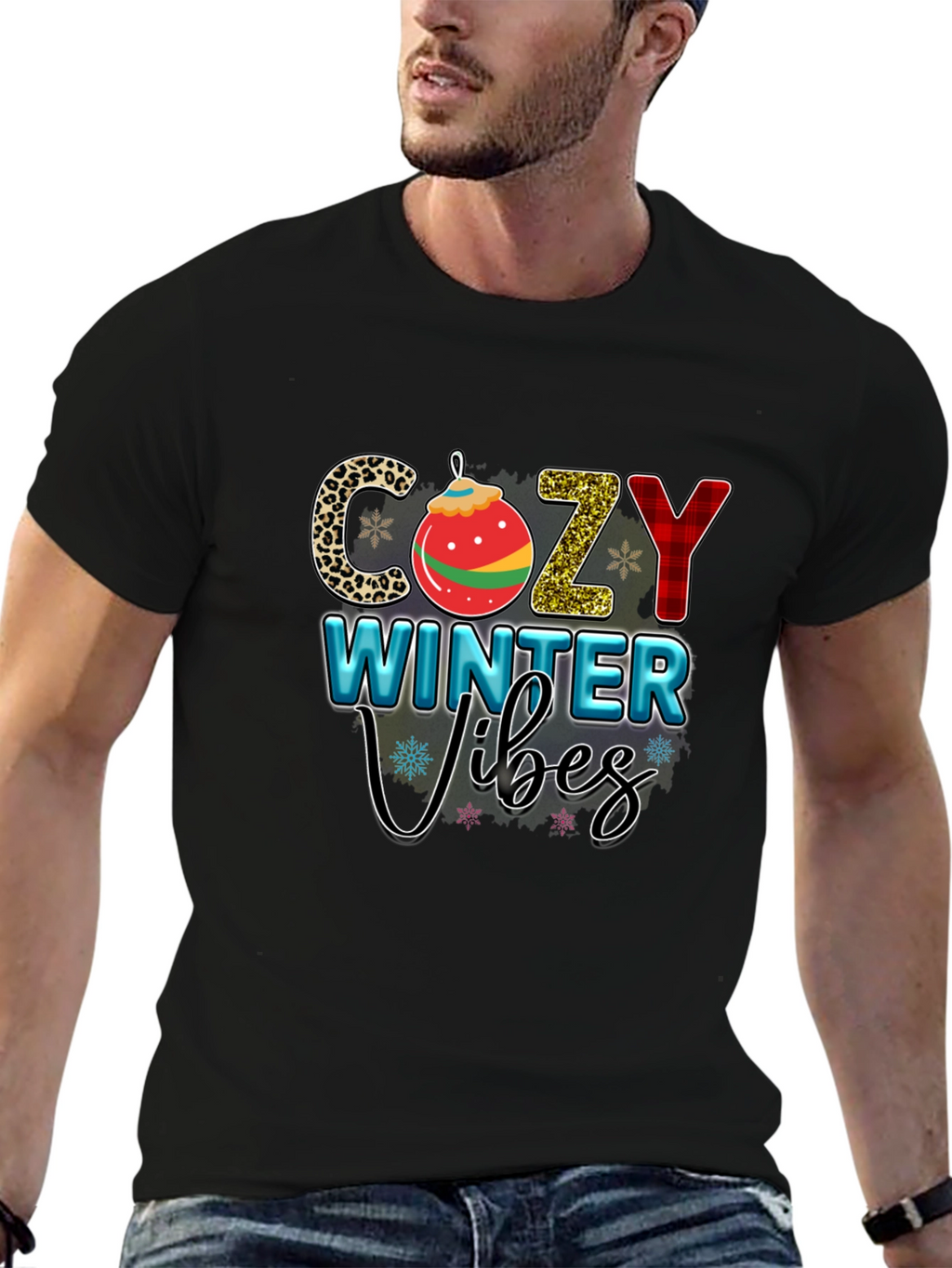 Cozy Winter Vibes Graphic T-Shirt