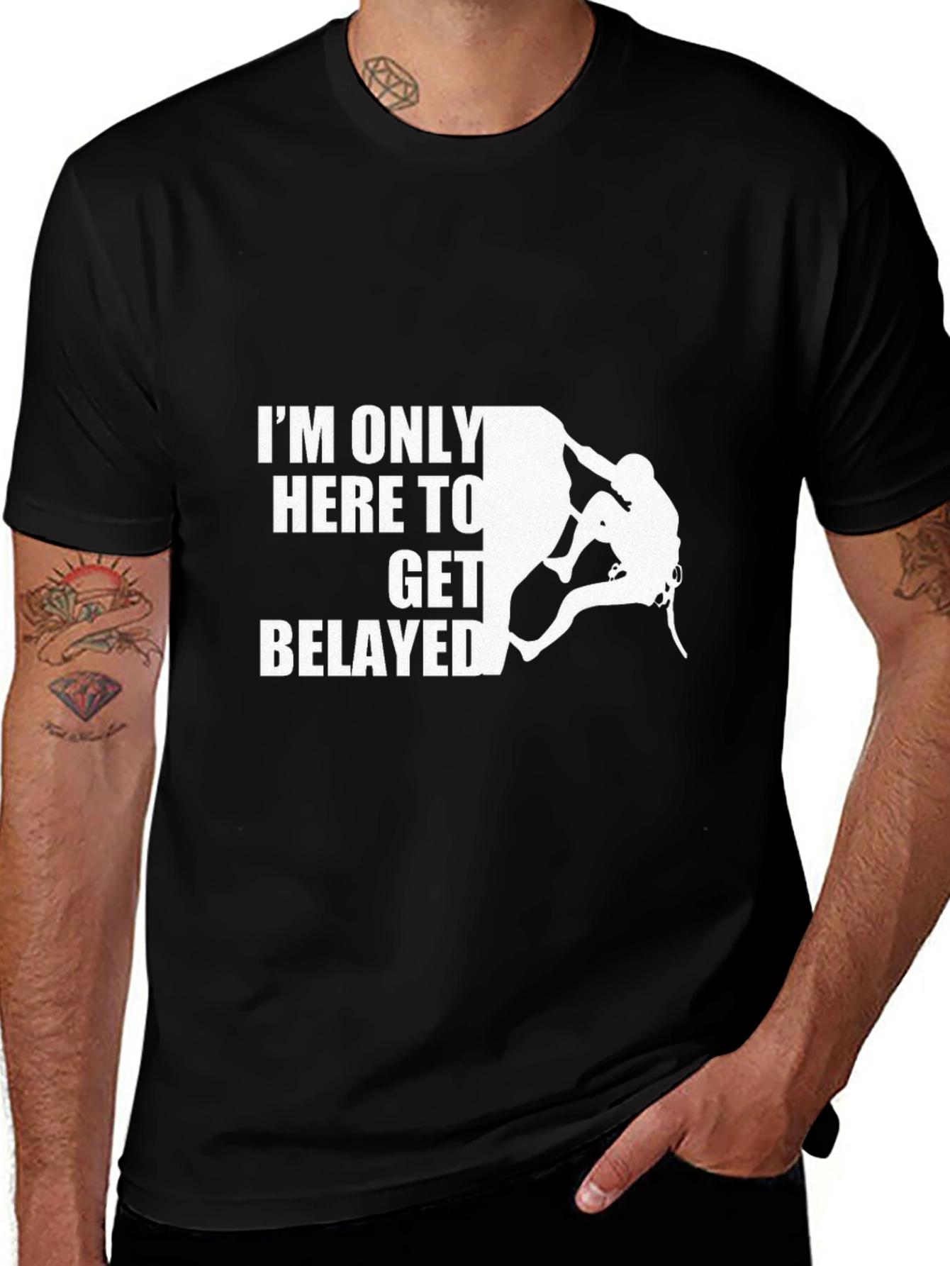 Climbing Belay T-Shirt - Rock Climber Gift
