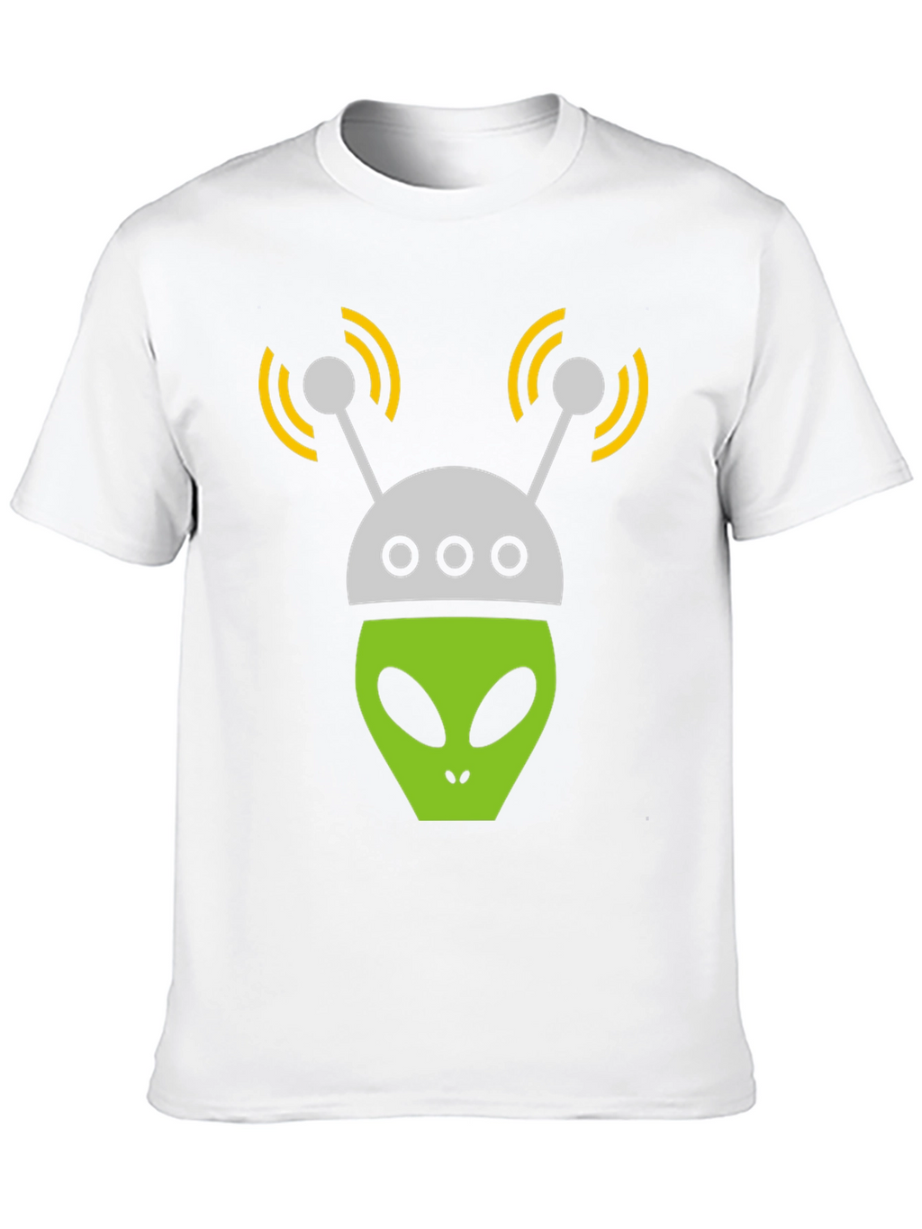 Alien Head Graphic Tee - Black T-Shirt