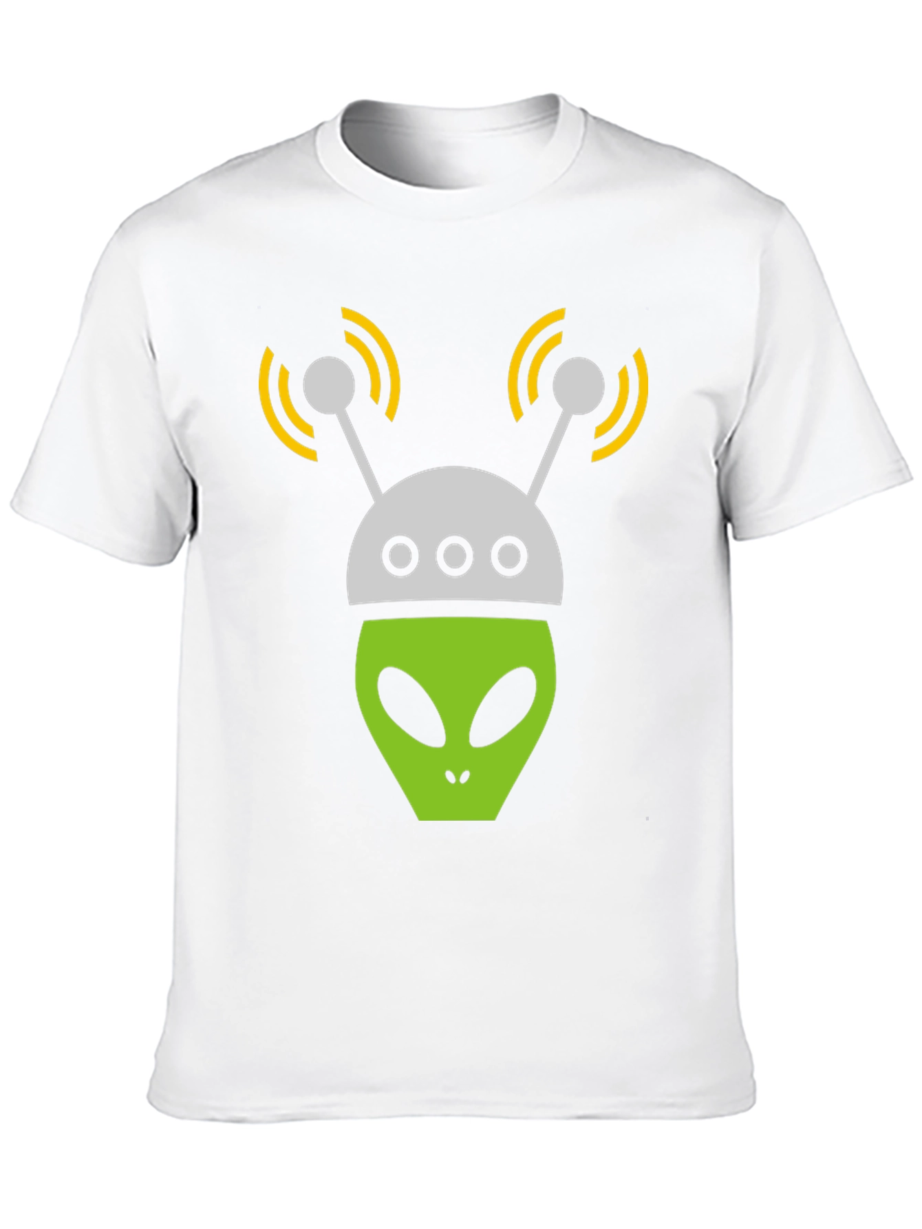 Alien Head Graphic Tee - Black T-Shirt
