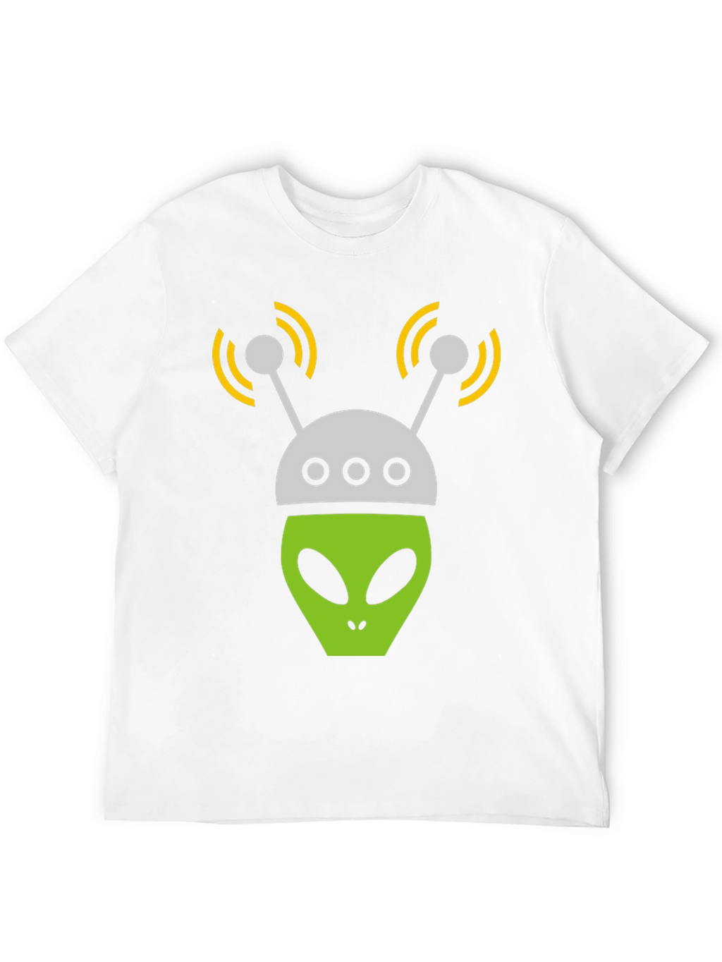 Alien Head Graphic Tee - Black T-Shirt