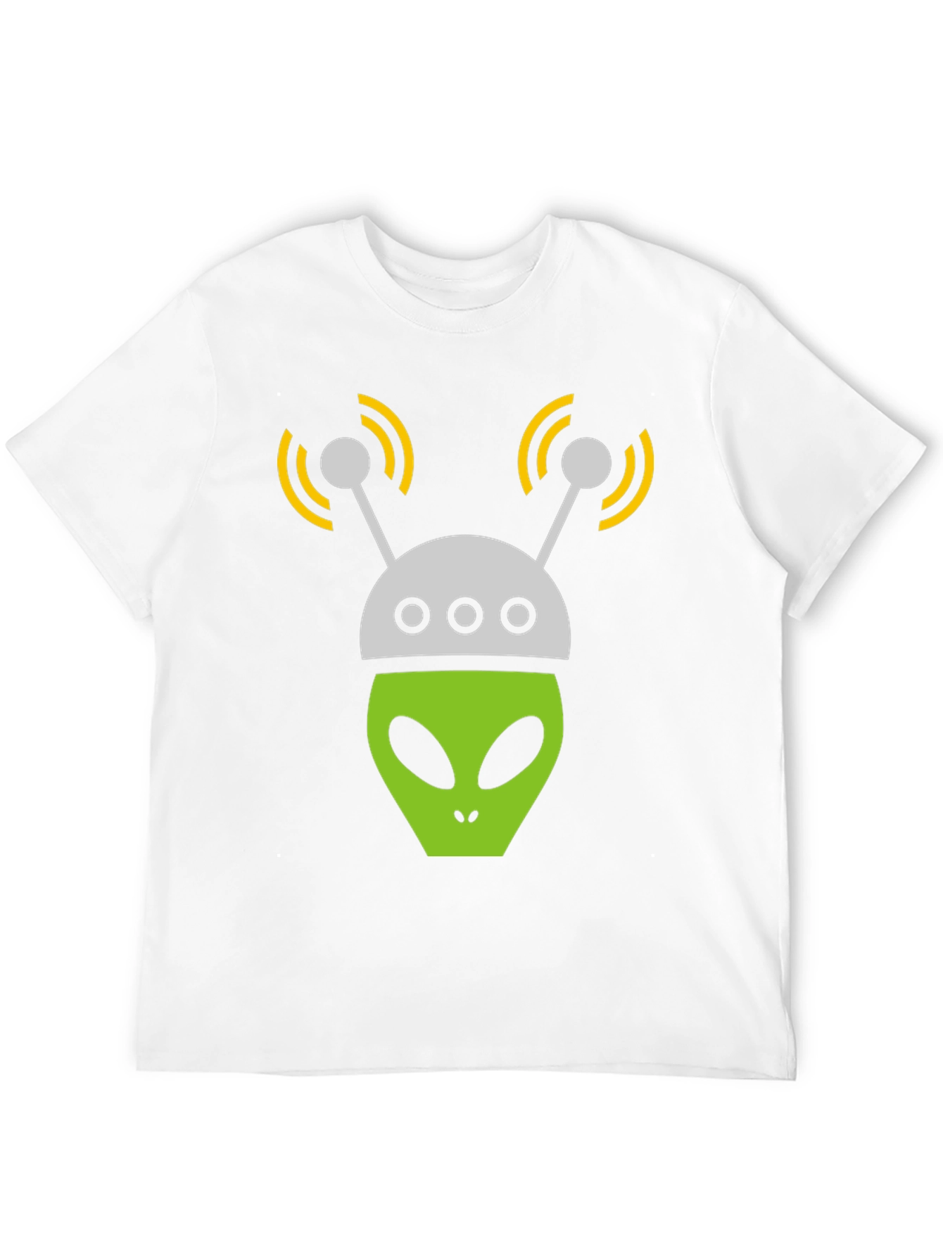 Alien Head Graphic Tee - Black T-Shirt