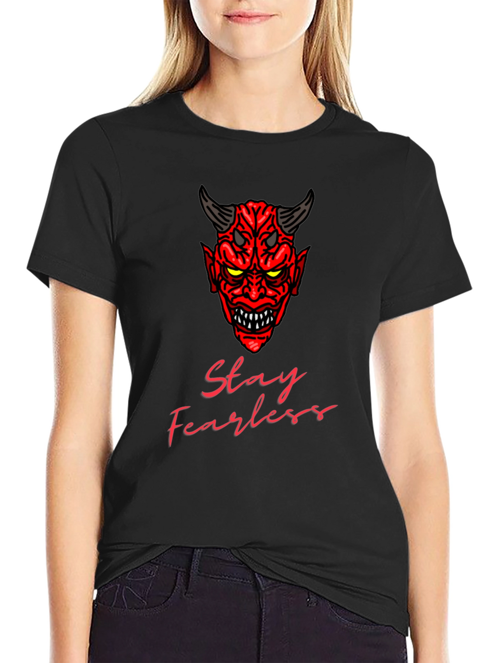 Stay Fearless Devil Graphic T-Shirt