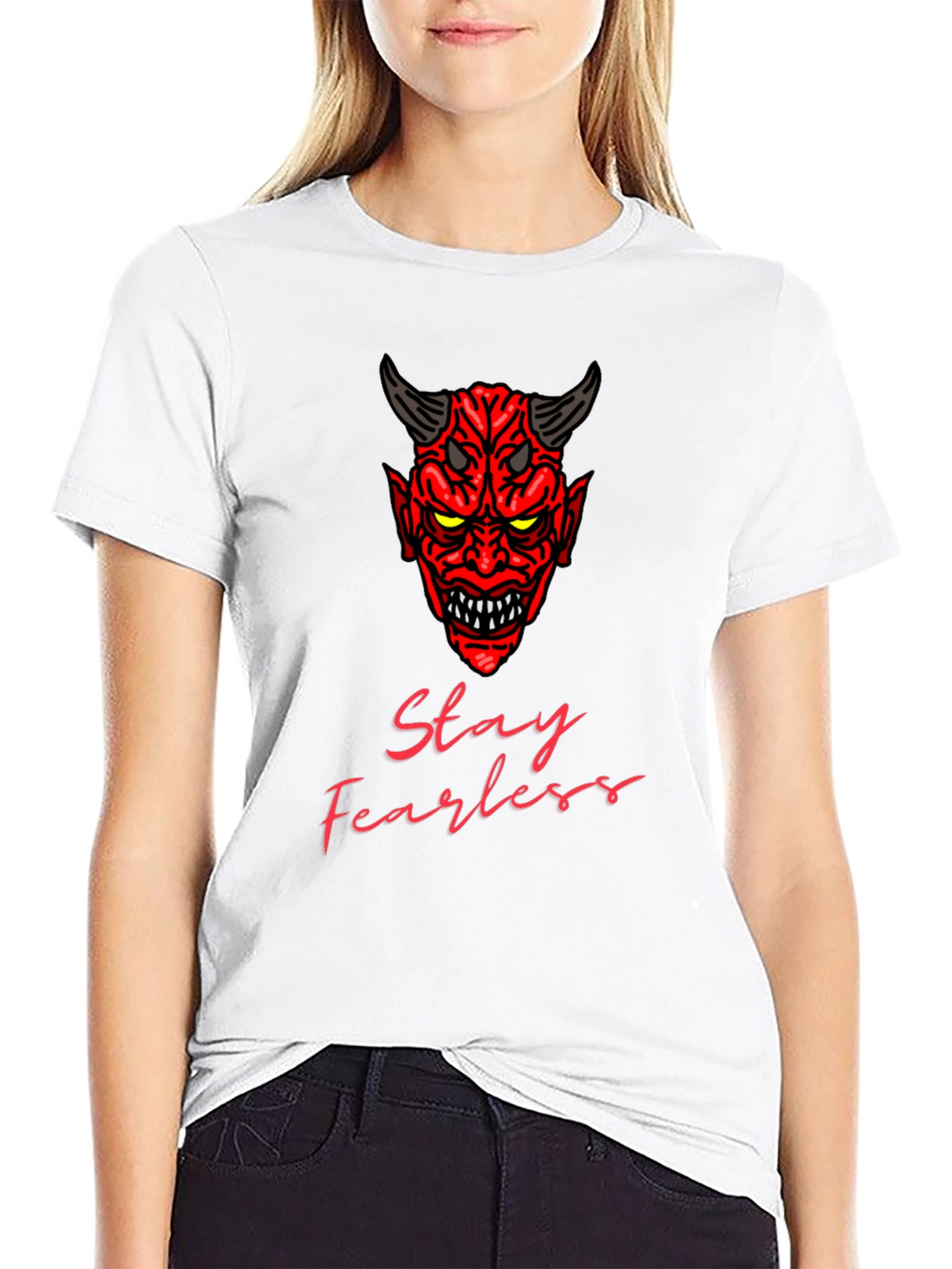 Stay Fearless Devil Graphic T-Shirt