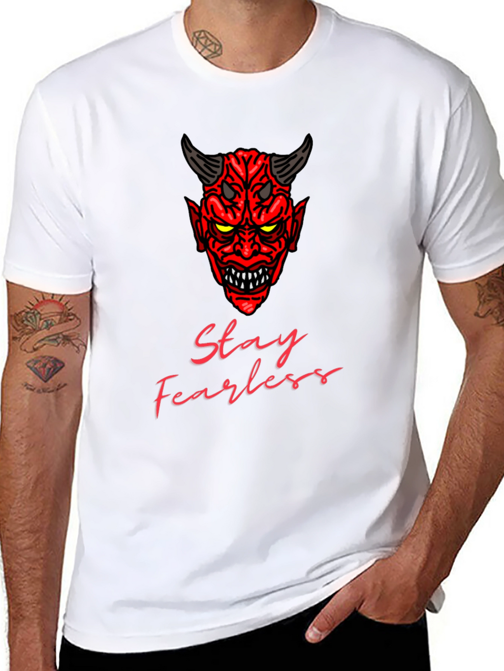 Stay Fearless Devil Graphic T-Shirt