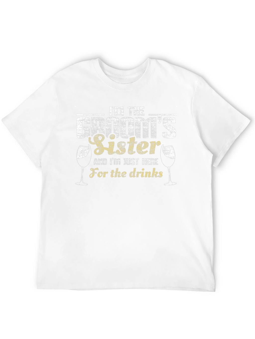 Grooms Sister Funny Wedding T-Shirt
