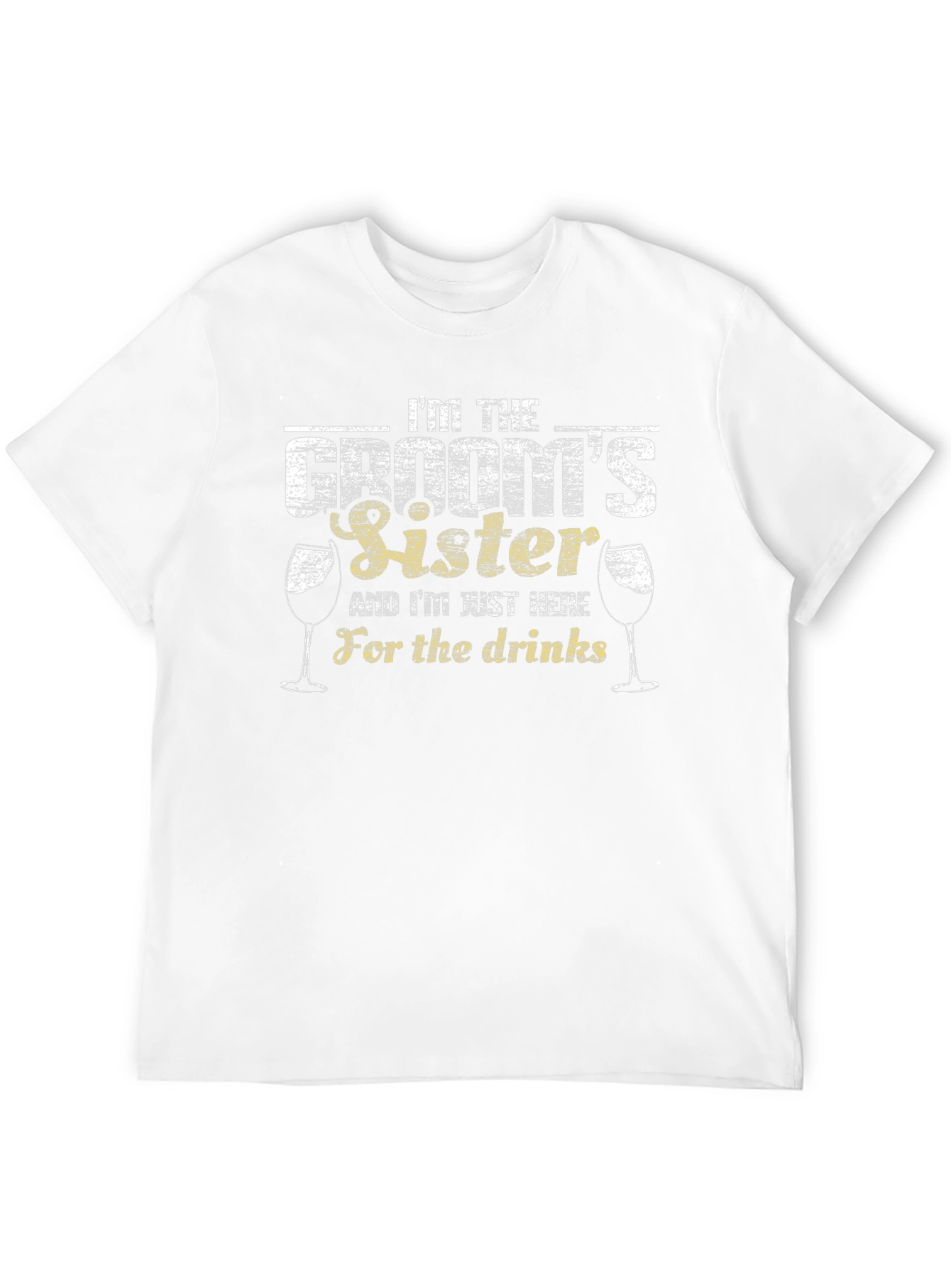Grooms Sister Funny Wedding T-Shirt