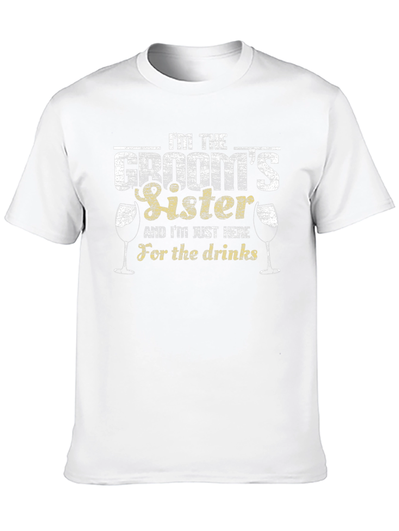 Grooms Sister Funny Wedding T-Shirt