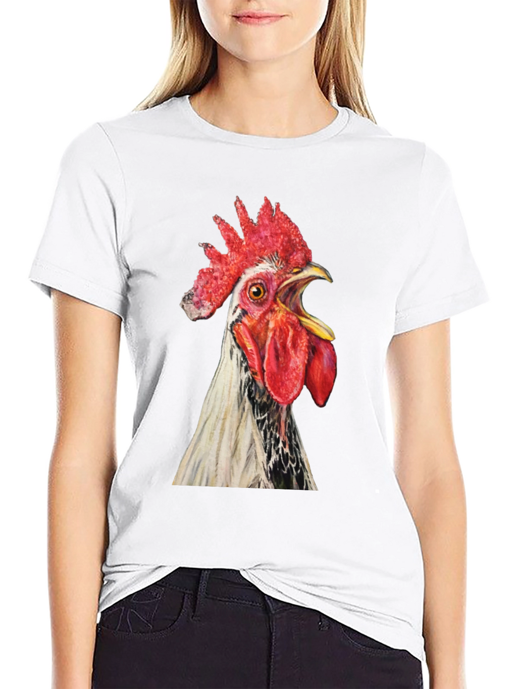 Rooster Graphic Tee - Black