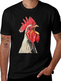 Rooster Graphic Tee - Black