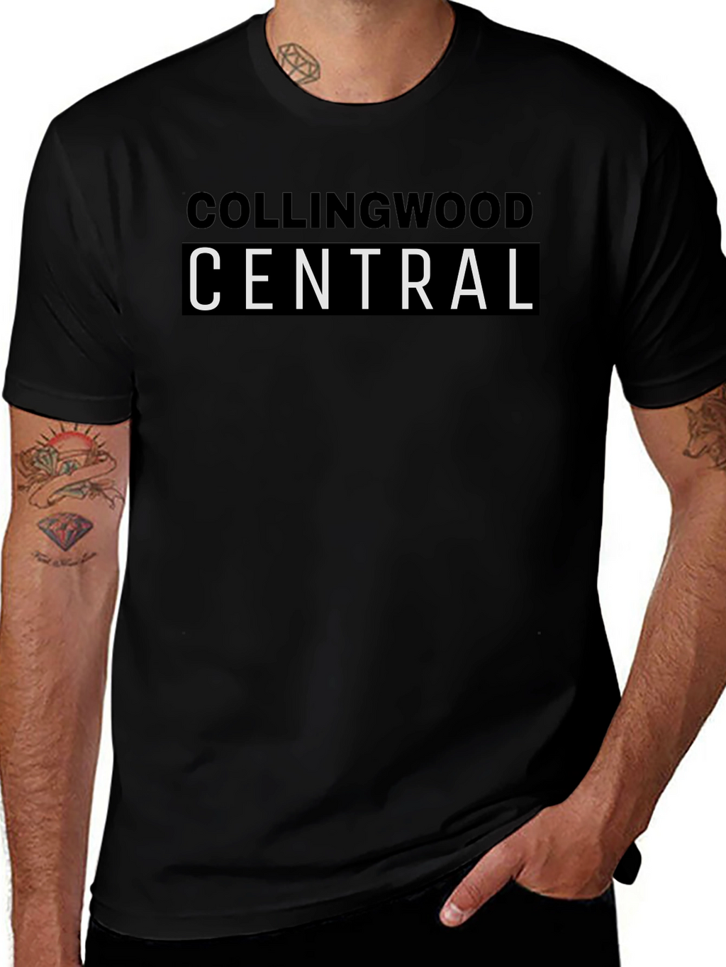 Collingwood Central Black T-Shirt