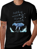 Ocean Whale Graphic Tee - Feel the Sky
