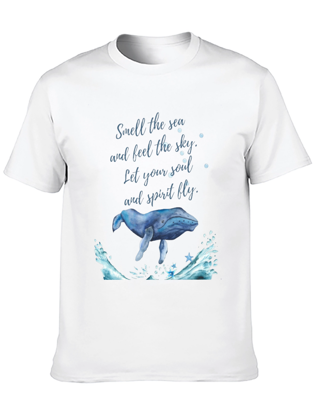 Ocean Whale Graphic Tee - Feel the Sky