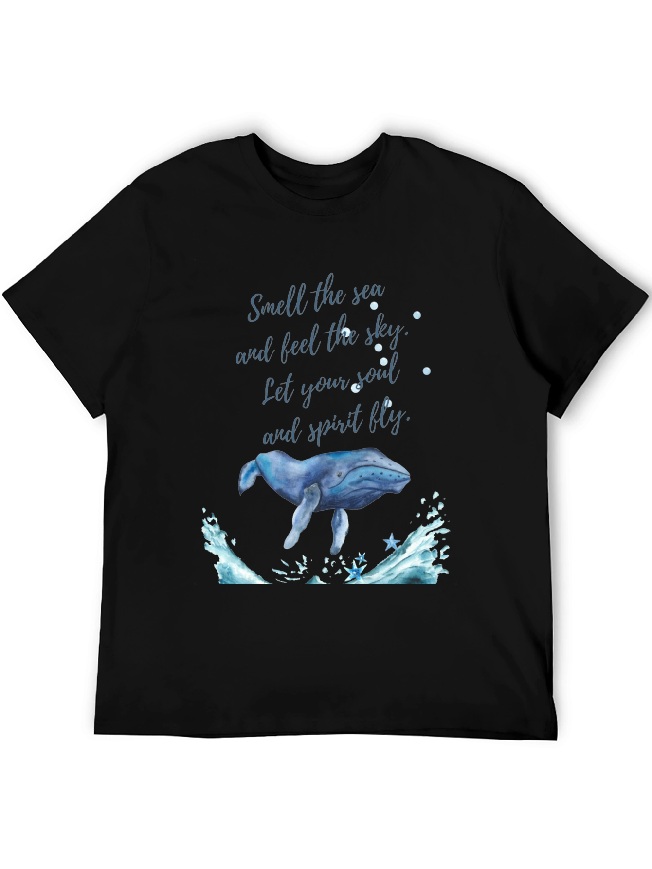 Ocean Whale Graphic Tee - Feel the Sky