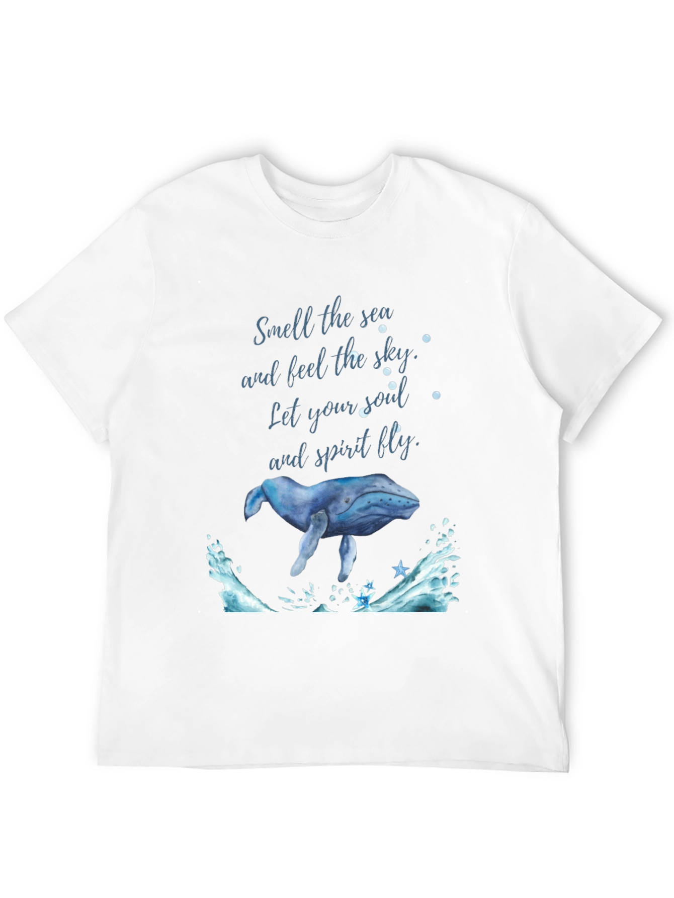 Ocean Whale Graphic Tee - Feel the Sky