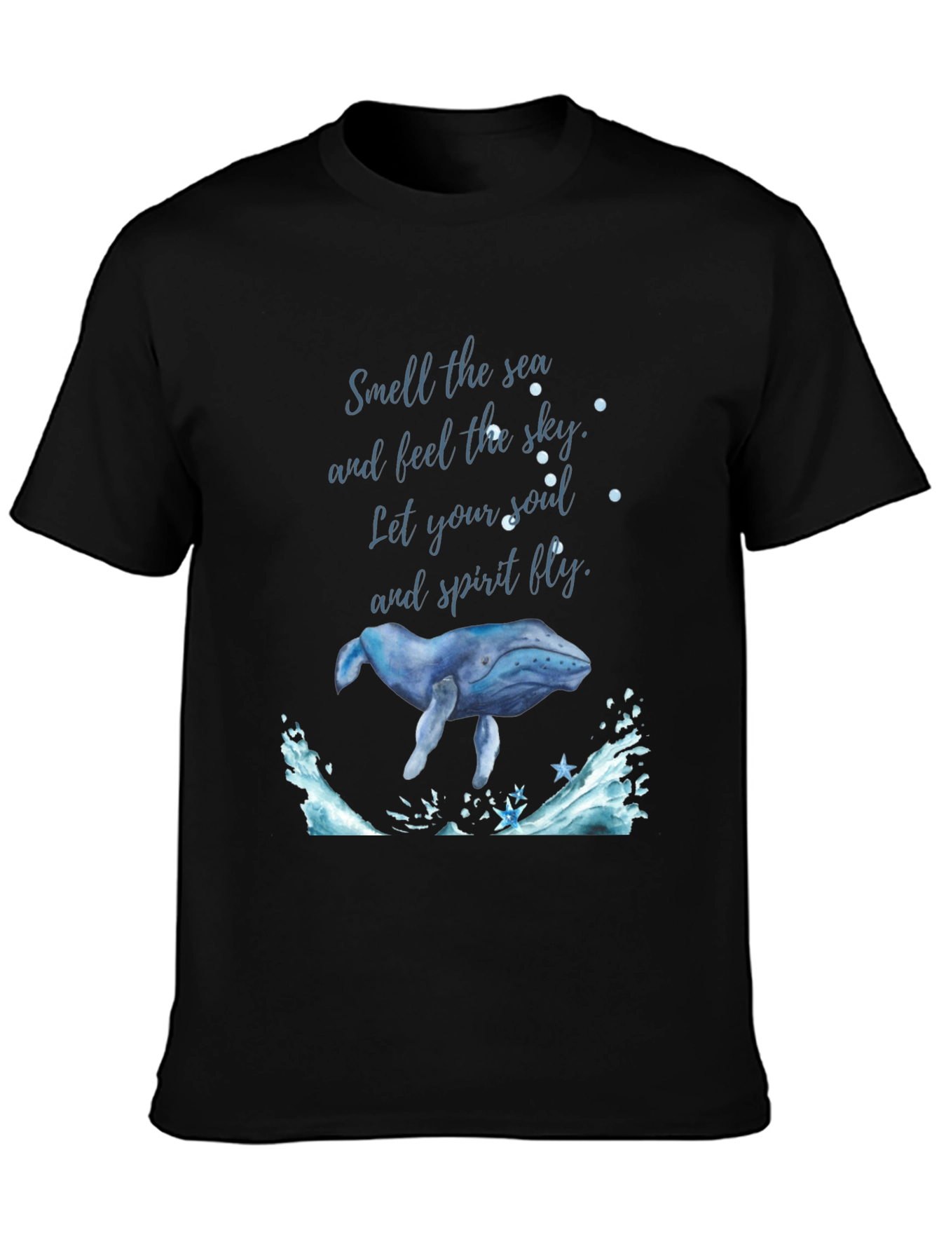 Ocean Whale Graphic Tee - Feel the Sky