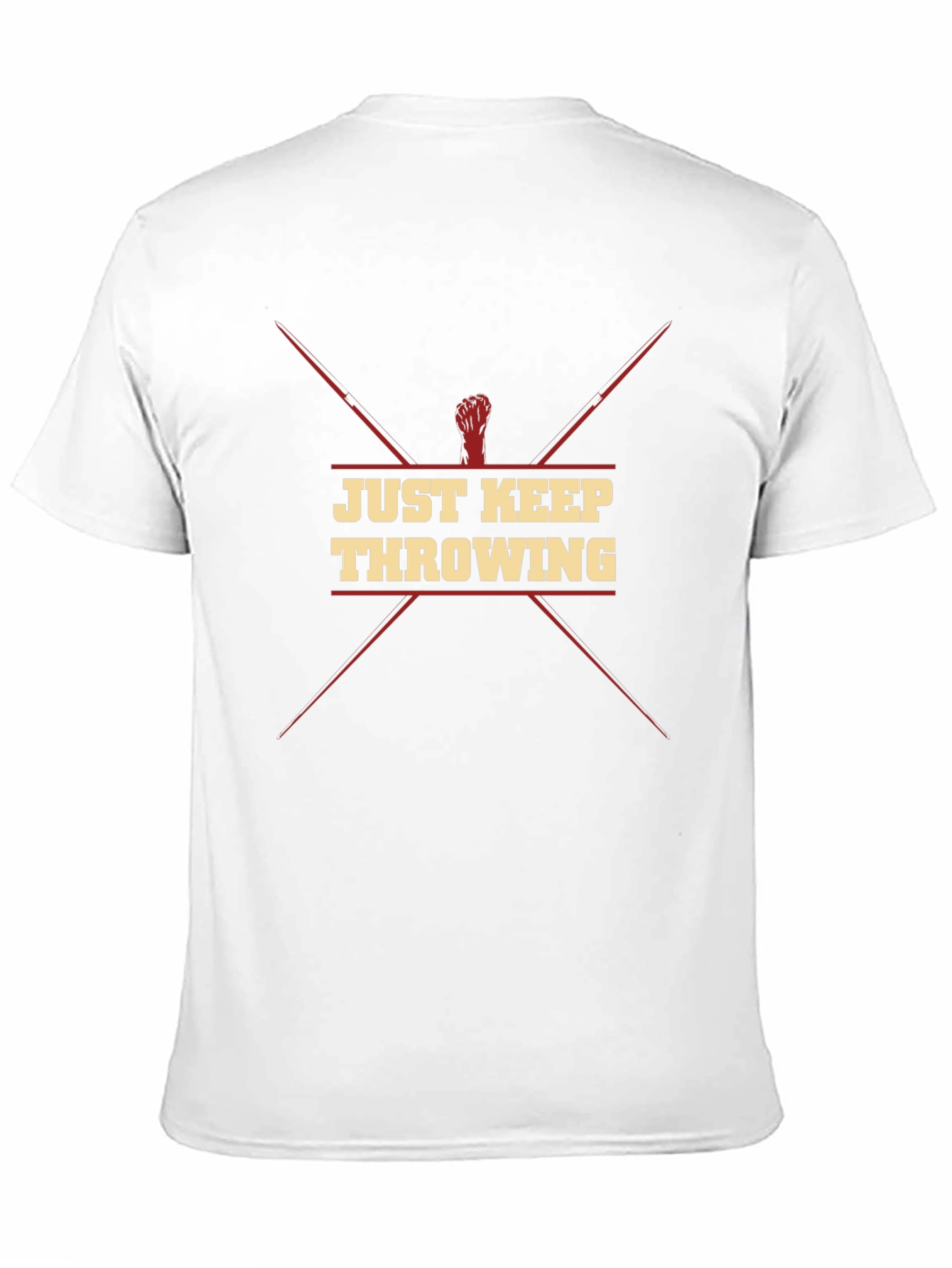 Just Keep Throwing Black T-Shirt