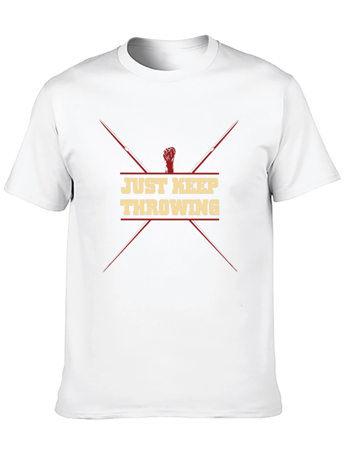 Just Keep Throwing Black T-Shirt
